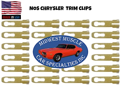 NOS Vinyl Soft Top Molding Trim Clip For Dodge Challenger Charger Dart 20pc BQ - Image 1 of 4