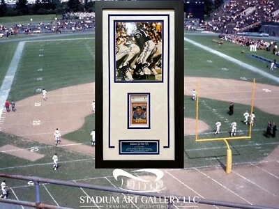 JOHNNY UNITAS AUTO SIGNED BALTIMORE/INDIANAPOLIS COLTS 8x10 FRAMED W/CARD PSA - Image 1 of 4