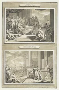 LIQUIDATION!! ANTIQUARISCHER DRUCK: GESCHICHTE DES ALTEN & NEUEN TESTAMENTS - BUCH EXODUS - Bild 1 von 2