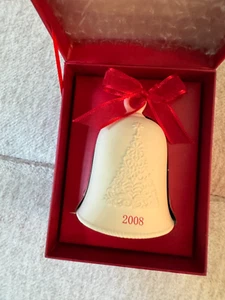 2008 HALLMARK KEEPSAKE CHRISTMAS ORNAMENT-PORCELAIN BELL NIB - Picture 1 of 2