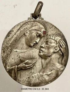 CROCE ROSSA ITALIANA OSPEDALE MILITARE DEL CELIO ROMA MEDAGLIA "VINCERE" - Picture 1 of 6