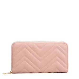 Acess Damen lange Geldbörse mit gewelltem Zickzack Design VKP1617 - Apricot - Bild 1 von 1