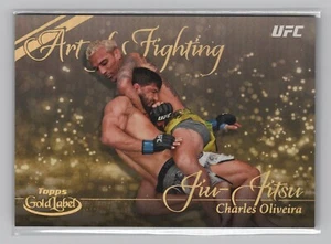 Custodia UFC Topps Gold Label 2024 Hit Art Of Fighting AOF-11 Charles Oliveira - Foto 1 di 2