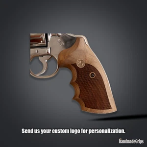 Customizable Colt Python (Pre 2020) Compatible KSD Brand Walnut Grip - Picture 1 of 4