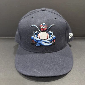 Vintage MILB 7 1/2 New Era 5950 Hat On Field Pro Model LAKEWOOD BLUE CLAWS - Picture 1 of 4