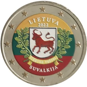 2 Euro Litauen 2022 Bunt Litauische Ethnographische Regionen - Suwalki - Bild 1 von 1