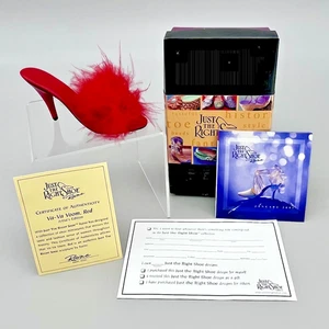 Just The Right Shoe Raine VA-VA VOOM RED, ARTIST EDITION #25207 Box Brochure COA - Picture 1 of 19