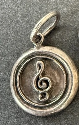 Dije/colgante nota musical poética encerada CLAVE AGUDA Foto 1 de 4