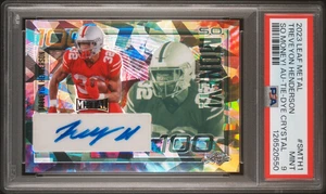 Treveyon Henderson 2023 Leaf Tie Dye Cracked Ice So Money RC Auto 3/4 MINT PSA 9 - Picture 1 of 3