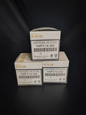 Paquete de 3 filtros de aceite turbo Mazda CX9, CX-30, CX-5, 6, 3, CX-50 Foto 1 de 4