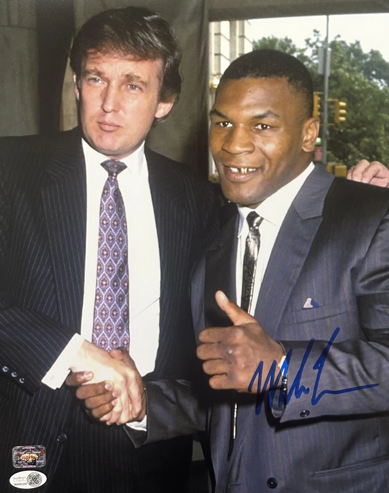 Mike Tyson Signed Autographed 11x14 Photo JSA & Mike Tyson Authentic Trump 1 - Image 1 of 1
