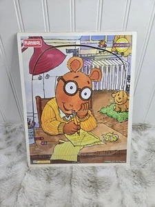 Vintage 1997 Playskool Arthur Writes a Story  Tray Puzzle 8 Pieces Marc Brown  - Picture 1 of 3
