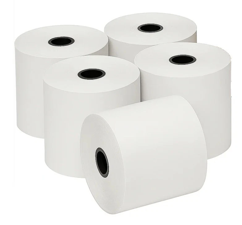 Rollos de papel térmico para recibos de 3-1/8" x 230' blanco POS cinta para caja registradora 5 rollos Foto 1 de 1