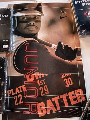 Griffey Jr 1990’s Nike TWO Retail Store Signs  Mint Condition 29” X 18” - Image 1 of 2