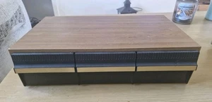 Vintage Cassette Tape 3 Drawer Wooden Case 36 Tape Storage - Picture 1 of 8
