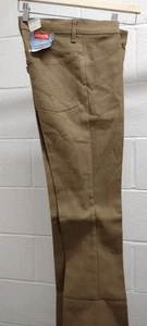 1970s Levi's Pants DEADSTOCK LEVIS NUVO FLARES 28 W Inseam 34 Camel Brown Color - Picture 1 of 21