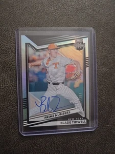 Elite 2022 edición extra Blade Tidwell números primos autógrafo #/207 Mets Giants - Imagen 1 de 2