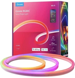 Govee - RGBIC Smart Neon Rope Light - 6.5 Ft H61A1 - Picture 1 of 15