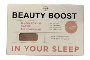 Funda de Almohada Shine by Night Satin Beauty Boost HIDRATANTE 1 Talla Estándar Rosa Rubor - Imagen 1 de 7