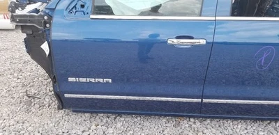 18 GMC SIERRA 1500 CREW CAB DOOR ASSEMBLY FRONT LEFT DRIVER BLUE Foto 1 de 4