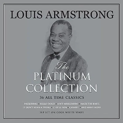 Louis Armstrong Platinum Collection 3LP Gatefold White Vinyl Record 36 Classics - Image 1 of 3