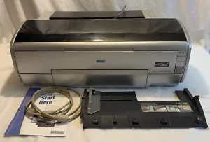 Impresora digital de inyección de tinta fotográfica Epson Stylus Photo R2400 para piezas o reparación - Imagen 1 de 8