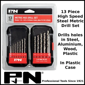 P&N by Sutton 13 Piece Metric High Speed Steel Drill Bit Set - Picture 1 of 2