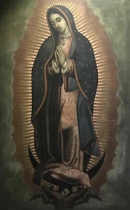 Handmade Oil Painting repro Virgin of Guadalupe - Picture 1 of 1