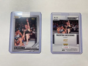 2022 PANINI UFC INSTANT CARD #55 VALENTINA SHEVCHENKO - RETAINS TITLE - 1 Of 92 - Picture 1 of 5