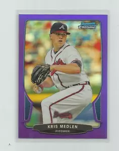 2013 Bowman Cromo KRIS MEDLEN Viola Rifrattore 081/199 - Foto 1 di 1