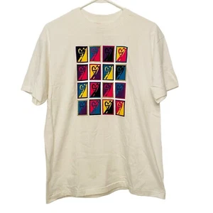 Vintage 90s WHO T-shirt White Single Stitch Youth XL Mens Small Womens Medium - Picture 1 of 4