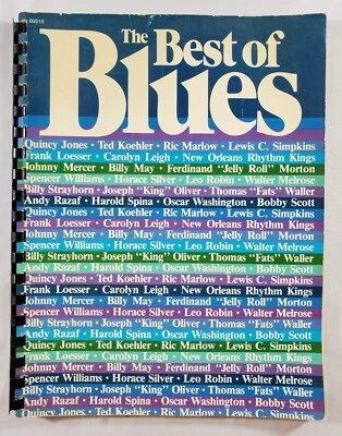Libro de canciones e imágenes encuadernado en espiral The Best of Blues Hansen House difícil de encontrar raro Foto 1 de 4