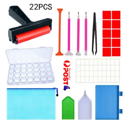 22PCS Diamond Painting Tools Box 5D Diamond Accessories Diy Art Craft Pen Set - image 1 of 4