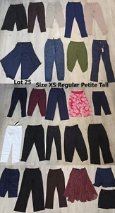 Lot 25 QVC Brands Pants - Size XS Regular Petite XSP - Wholesale - Clearance - Picture 1 of 24