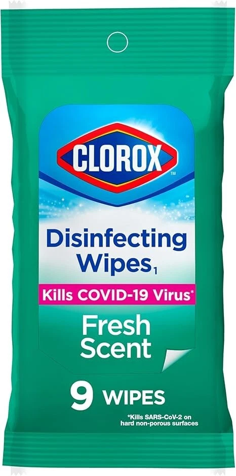 Clorox 130890 Disinfecting Wet Wipes (9 pieces)