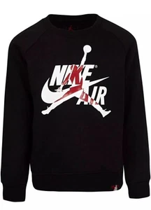 Nike Jordan Jumpman Crew Neck Fleece Pullover Sweatshirt Boys M 10-12 956287-023 - Picture 1 of 2