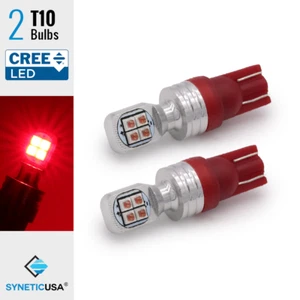 2X T10 921 LED rojo tercera tercera luz de freno/centro de montaje alto bombillas de freno - Imagen 1 de 6