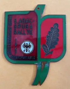 Badge auto car German Rally #702 1967 6th ADAC Club Gruga Rallye Essen - Picture 1 of 2