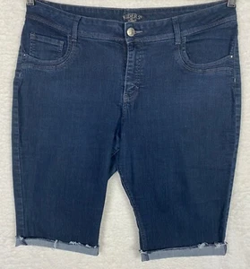 Pantalones Cortos Riders by Lee Para Mujer 18P Denim Bermudas Tiro Alto Elastizados Bolsillos Oscuros - Imagen 1 de 12