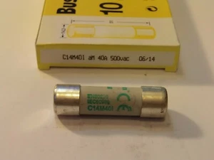 C14M40I AM 40A 500V BUSSMANN FUSE 40AMPS SIZE - 14.3mm x 51mm QTY 1 FUSE - Picture 1 of 2