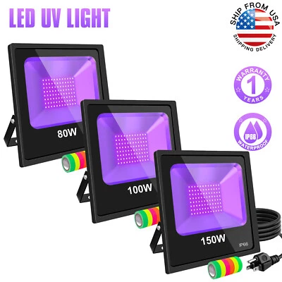 LED Black Light for Glow Party Dance Stage Christmas Blacklight 80W 100W 150Watt - Image 1 of 4