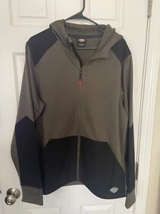 Dickies Grid Fleece Jacket Size Medium Green Men's - Picture 1 of 4