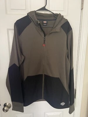 Dickies Grid Fleece Jacket Size Medium Green Men's - Imagem 1 de 4