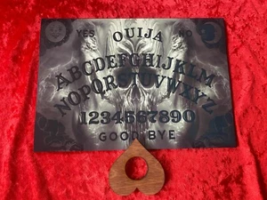 Wooden Ouija Board Game  & Planchette Instructions  - Picture 1 of 6