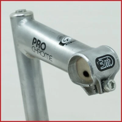 NOS 3T 3TTT PRO CHROME STEM 120MM 1" STEEL CLAMP 25.8 VINTAGE ROAD RACING BIKE - Image 1 of 4