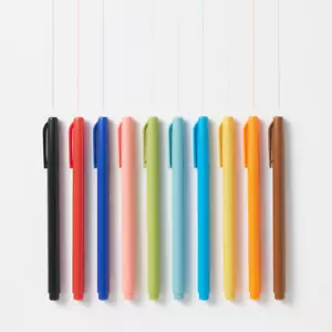 Pluma punta de fieltro a base de agua Muji punta fina 12 colores de Japón - Imagen 1 de 21