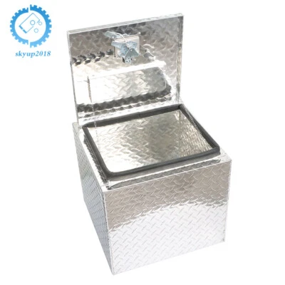 18" x 17" x 18" Aluminum Truck Bed Underbody Tool Box Trailer Trunk Storage - Imagem 1 de 4