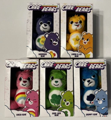 Care Bears - Juego de 3 pulgadas mini gruñón, alegría, risa, lote, armonía y buena suerte - Nuevo Foto 1 de 4
