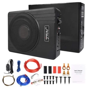 10" Subwoofer Under-Seat 600W Amplifier Speaker Audio Sub Woofer Slim Built-in - Picture 1 of 15