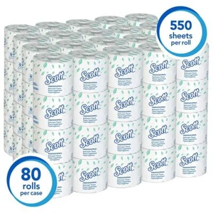 Scott Essential Professional Bulk Toilet Paper for Business, 80 Rolls / Case - Picture 1 of 4